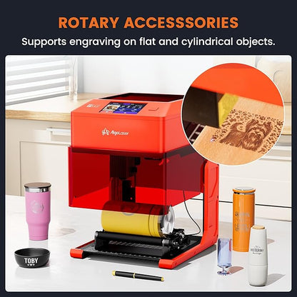AlgoLaser 10W Smart Laser Engraver Machine, Class 1 Portable Laser Cutter with Built-in AlgoOS System, No Computer Required, Laser Engraving Machine for Metal, Wood, Acrylic, Leather.