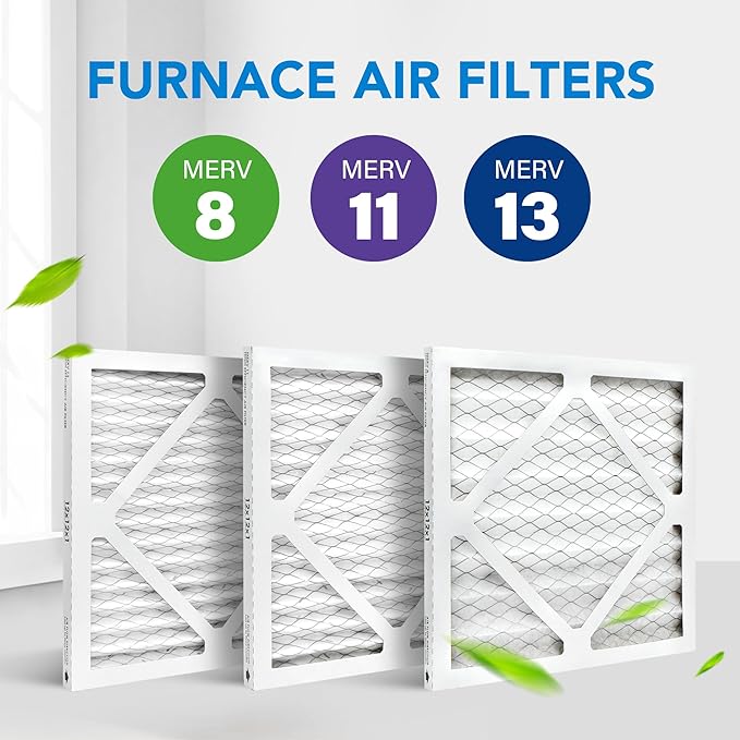 LotFancy 12x12x1 Air Filter MERV 11 4-Pack, Electrostatic Pleated AC Furnace Air Filter, Captures Dust, Smog & Pet Dander, Actual Size: 11.75"x11.75"x0.75"