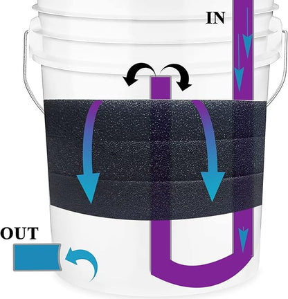 Aquarium Pond 5 Gallon Bucket DIY Bio Sponge Filter Media Pad Rounded 11x11 (35ppi 3 Pack)