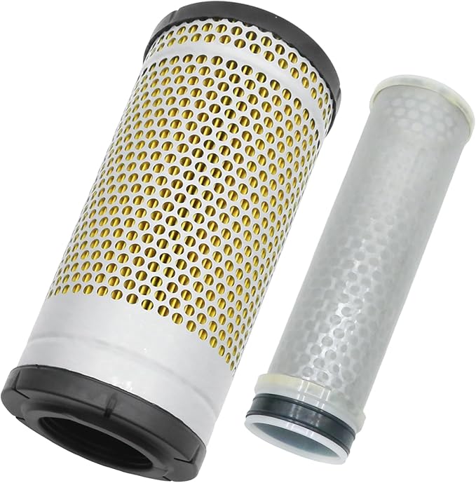 WA10890 Air Filter Replacement for Yanmar Excavators VIO50-6A Replacement for John Deere Excavators 30G 35G 50G Replacement for Kubota Loaders R430, Replaces WA10854