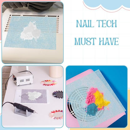 900 Sheets Nail Dust Collector Filter Paper, Disposable Dust Collector Sheet for Nails Tech Filter Sheet for Nail Vacuum Cleaner Supplies Nails Salon Accessories