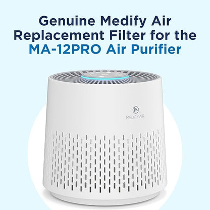 Medify MA-12 PRO Genuine Replacement Filter for Allergens, Smoke, Wildfires, Dust, Odors, Pollen, Pets | 3 in 1 with Pre-filter, True HEPA H14 and Activated Carbon for 99.99% Removal | 1-Pack