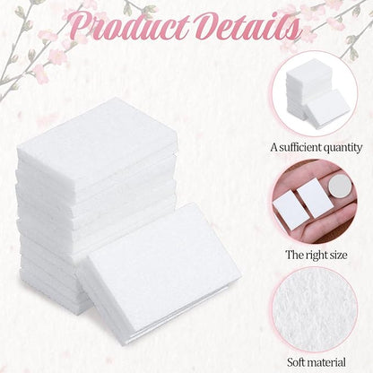 50 Pack Unscented Aroma Pads, 1.2x0.9" White Aroma Oil Refill Pads Aromatherapy Perfume Diffusers Humidifier Refill Pad Replacement for Home Electronic Equipment Locket Scent Ball Plug-in Diffuser