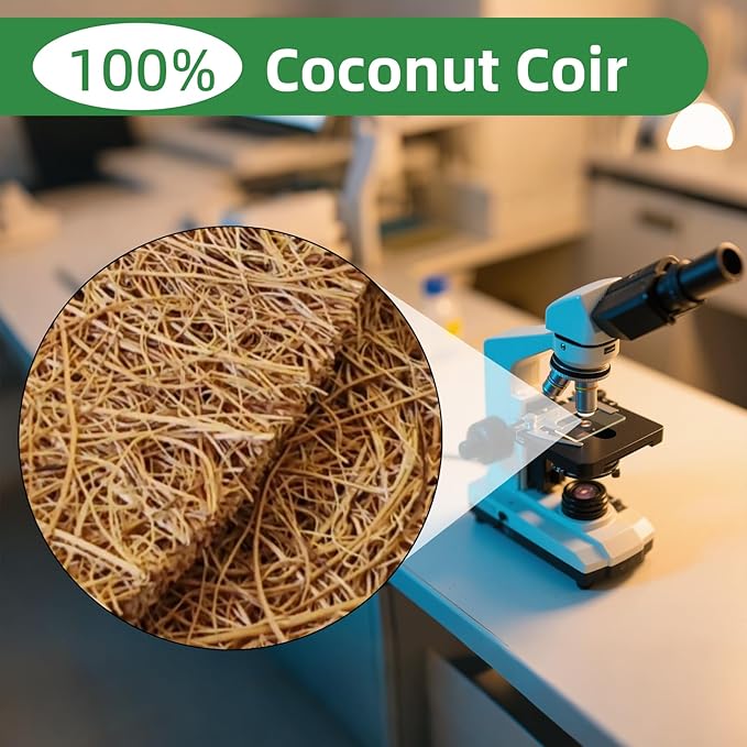 15 Packs of Kitchen Compost Bin Filters, Coconut Shell Made of Coconut Palm Material, Up to 7.25 Inches Fits Most Countertop Compost Bins