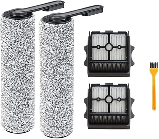 Hand-held Floor Scrubbers Roller Brush Hepa Filter Parts。Compatible for Tineco Floor ONE S5 Combo 。Wet Dry Vacuum Cleaner Replacement Spare
