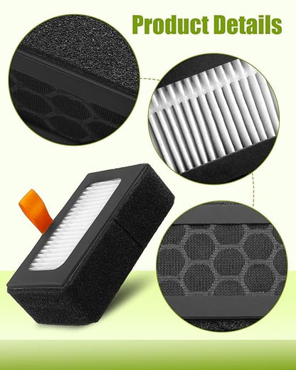 2PCS Air Filter Fit for Bambu Lab X1C X1 P1S 3D Printers, with Brush