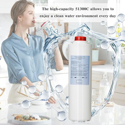 Water Filter Replacement for EWF3000（No Chip）, 1 Packs Replacement Large Capacity 3000 Gallon, Replacement EWF3000 for 51300C ERF750, 51299C, 55898C