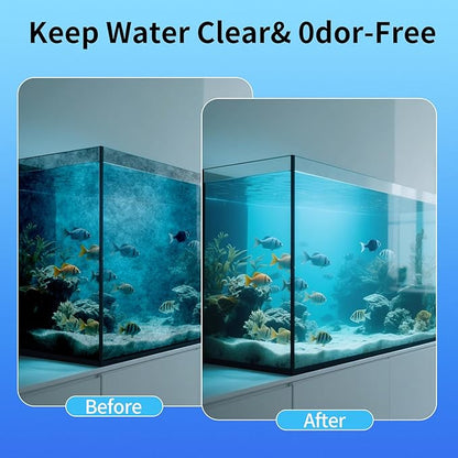 Aquarium Filter Floss 12"x72"x1" Thick Multi-Layer Filter Floss for Fish Tank, Polishing Aquarium Filter Pad, for Crystal Clear Water, Media Roll Cut to Size