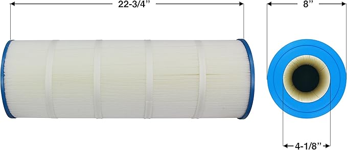 Pureline 110 Sq Ft Pool Replacement Cartridge Filter, Compatible with Jacuzzi Triclops TC330 (Non Triangular Cartridges only)