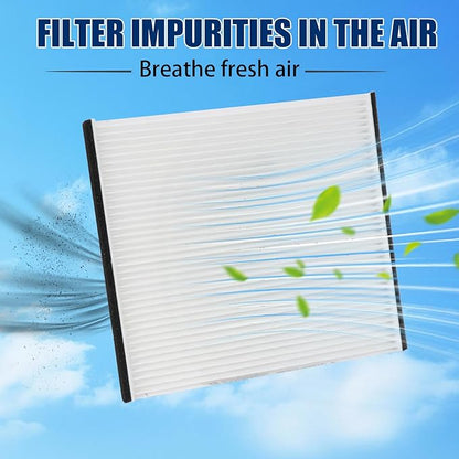 Cabin Air Filter 88568-52010 Compatible with w/Activated Carbon Fits Scion TC 2005-2010, XA 2004-2006, XB 2004-2006, Toyota Echo 2000-2005, RAV4 2001-2005