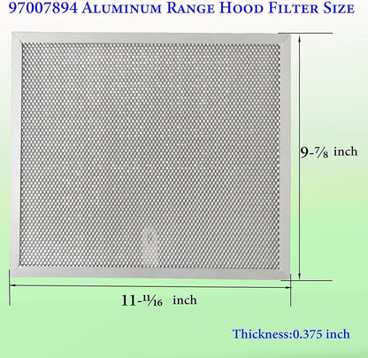 2-Pack upgraded 97007894 kitchen vent hood filter 9.9" x 11.7" x 0.38" Fit Bro-an 97005683 Range Hood Filter and NSP GE Kenmore NuT-one Range Hood vent Filters - Traps Grease & Filters Cooking Air