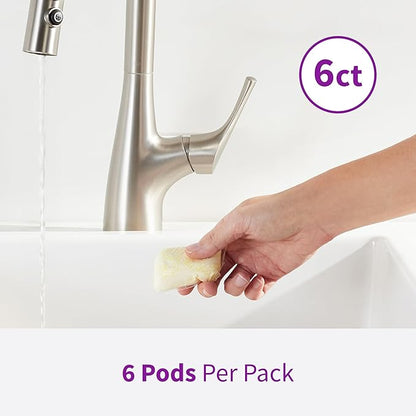 Rejuvenate Disposal Cleaner, 6 Pods, Lemon Scented Disposal And Pipe Cleaner Pods With Bio-Enzymatic Formula Help Break Down Leftover Food Waste And Remove Odors For A Clean, Fresh Disposal, 6 Pack