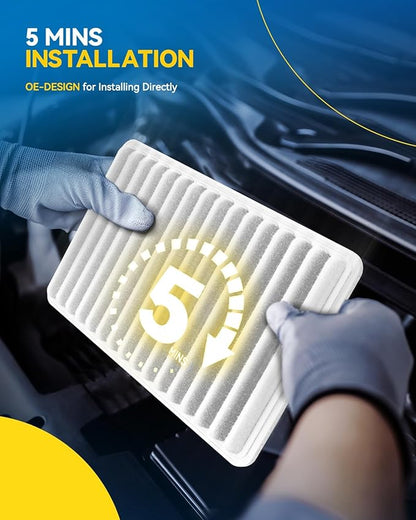 PHILTOP Engine Air Filter CA10171 Replacement for Camry 2007-2009 2.4L, Camry 2010-2017 2.5L, Venza 2009-2016 2.7L - Gas L4 Engine