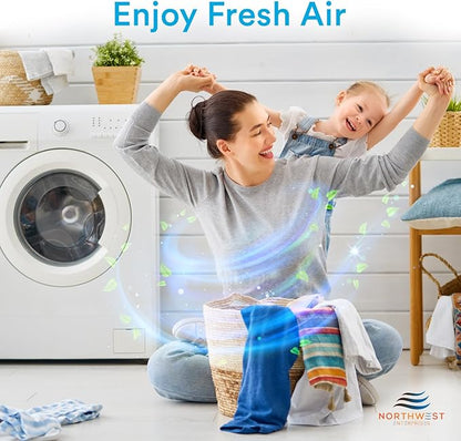 Dryer Filter Replacement - Compatible with Better Vent Indoor Dryer Vent Systems - Portable Indoor Dryer Filters - MERV 7 Double Filtration (12-Pack)