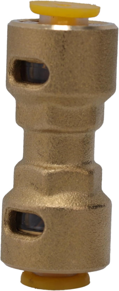 Supplying Demand SB1 1/4 Inch Quick Connect HVAC Brass Coupler Fitting