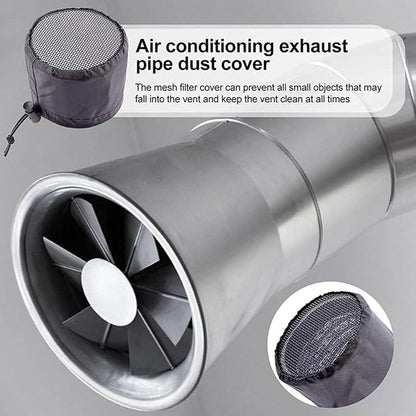 Grow Tents Vent - Dustproof Duct Filter, Flexible Vent Cover Tent with Two Pieces, Indoor Accessory Greenhouse Laundry Kitchen Rv, Grow Ten Covers for Plant Tent Airflow Control X0.39 Inches