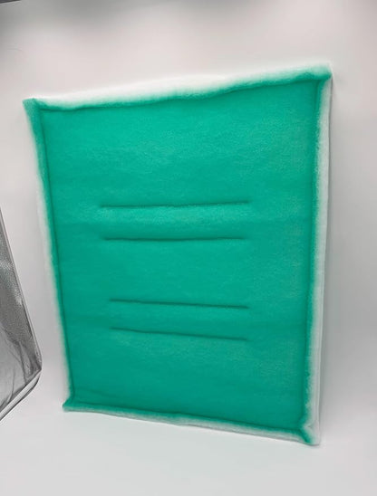 Paint Booth Intake Air Filter Panel, Crossdraft Spray Booth Filter Pad (20/case, 16" x 25")