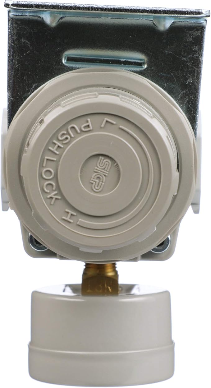 PneumaticPlus SAW300-N03BG-MEP Compressed Air Filter Regulator Piggyback Combo 3/8" NPT - Metal Bowl, Manual Drain, Bracket, Gauge