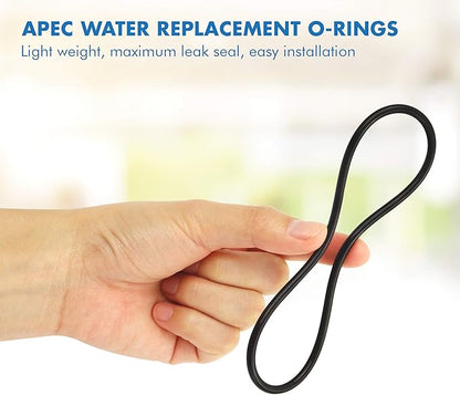 High Capacity Replacement Pre-Filter Set, White & 3 Pcs 3.5" O.D. Replacement O-Ring for Reverse Osmosis Water Filter Housings, Black, 3 Count