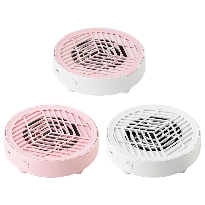 Nail Dust-Collector Filter for Nail Techs, Rechargeable Nail-Dust-Collector Sheets, Low Noise & Ergonomic Handle Design, Powerful Nails-Fan Nails-Tech-Must Haves for Gel Polish, Salon & Home Use