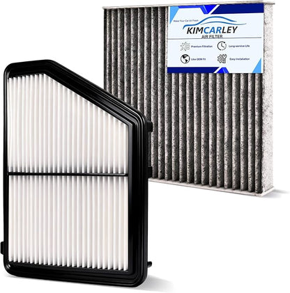 Cabin&Engine Air Filter Accessories for Honda Civic 2016-2025 2026(2.0L), HR-V HRV 2023-2025 2026(2.0L) (Only Naturally Aspirated) Activated Carbon Engine Cabin Air Filter Replace for CF11182 CA12051