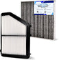 Cabin&Engine Air Filter Accessories for Honda Civic 2016-2025 2026(2.0L), HR-V HRV 2023-2025 2026(2.0L) (Only Naturally Aspirated) Activated Carbon Engine Cabin Air Filter Replace for CF11182 CA12051