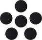 Eagles 6 Pack Charcoal Filters for Compost Bucket, 6.5 Inch Double Thinck 0.4 Inch Compost Filters for Countertop Bin, Round Activated Carbon Filter Bio Bucket Filter Universal Size