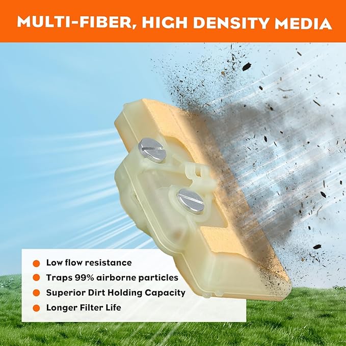 Hipa MS290 Air Filter For STHIL 029 MS 290 MS310 039 MS 310 MS390 Chainsaw Replace 1127 120 1621 1127 120 1620 Stens 605-679 with 0000 350 3500 Fuel Filter