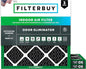Filterbuy 14x14x1 Air Filter MERV 10 Odor & Allergy Defense with Activated Carbon (3-Pack), Electrostatic Pleated HVAC AC Furnace Filters Replacement, Made in USA (Actual Size: 13.75 x 13.75 x 0.75)