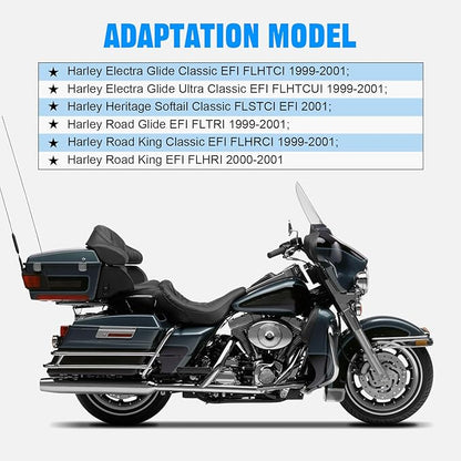 Motorcycle Air Filter 29462-99 1011-4208 High Flow Intake Cleaner Accessories for Harley 1999-2001 Electra Glide, Road King and Road Glide Models (Orange)