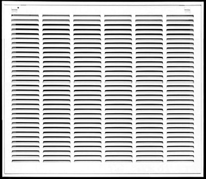 HVAC Premium 28 x 28 Duct Opening Steel Return Air Filter Grille, for 1-inch Filter, Removable Door, Flat Stamped HVAC Vent Cover Grille, Outer Dimensions 30.5 x 30.5