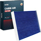 KAX Premium Cabin Air Filter with Dual Active Carbon, CF11174 Replacement for Mercury Milan 2010 2011, Lincoln MKZ Ford Fusion 2010 2011 2012, Passenger Compartment Air Filter, 200% Longer Life