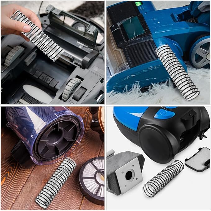 NUOBESTY Vacuum Cleaner Replacement Hose and Waste Tube for V1/vh1704, 2pcs Vacuum Attachment Hose with Soft Electric Brush Connector for Indoor Cleaning