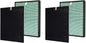 PUREBURG Replacement Filter Set Compatible with RabbitAir BioGS 2.0 Ultra Quiet Model SPA-550A & SPA-625A Air Purifiers,2-Pack H13 True HEPA + Activated Carbon Filter