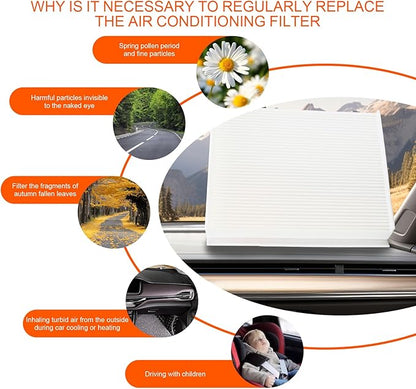 Cabin air filter Suitable for Ford Expedition 2018-2025 F150 2015-2023 F250 F350 F450 F550 Super Duty 2017-2021 Lincoln Navigator 2018-2023-FL3Z-19N619-A