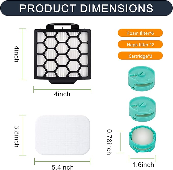 ZU102 Odor neutralizer cartridge & replacement filter for shark ZU102 ZU100 rotator vacuum, for shark zu102 rotator pet upright vacuum，Parts # 1238FT60 & 1239FT60 & 1541FC3000