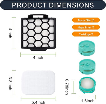 ZU102 Odor neutralizer cartridge & replacement filter for shark ZU102 ZU100 rotator vacuum, for shark zu102 rotator pet upright vacuum，Parts # 1238FT60 & 1239FT60 & 1541FC3000