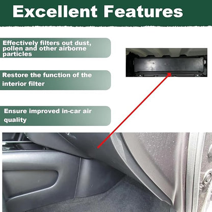 AC Cabin Air Filter Plate Cover Door Panel Fit for Toyota Avalon Camry Highlander Sequoia Sienna Tundra Venza ES350 Lexus RX350 Replace 88899-07010