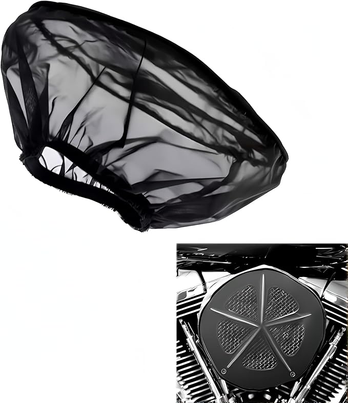 Motorcycle Waterproof Air Filter Rain Sock Dustproof Protective Cover Fits, Air Filter Cleaner Kits for Harley Davidson Touring Road King Street Glide Softial Fat Boy Air Filter Cleaner Kits