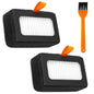 2pcs 3D Printer Air Filters with Cleaning Brush, Activated Carbon Combo Air Filter Replacement Practical 3D Printer Accessories for Bambu Lab X1/P1 Series