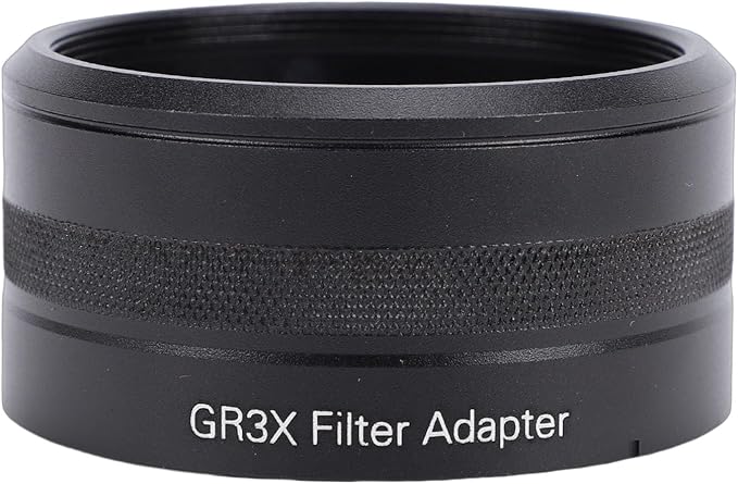 Fabater Camera Lens Filter Adapter Tube Fit for GR3X Lens Filter Mount Adapter Compatible with 49mm Threaded Hoods Caps