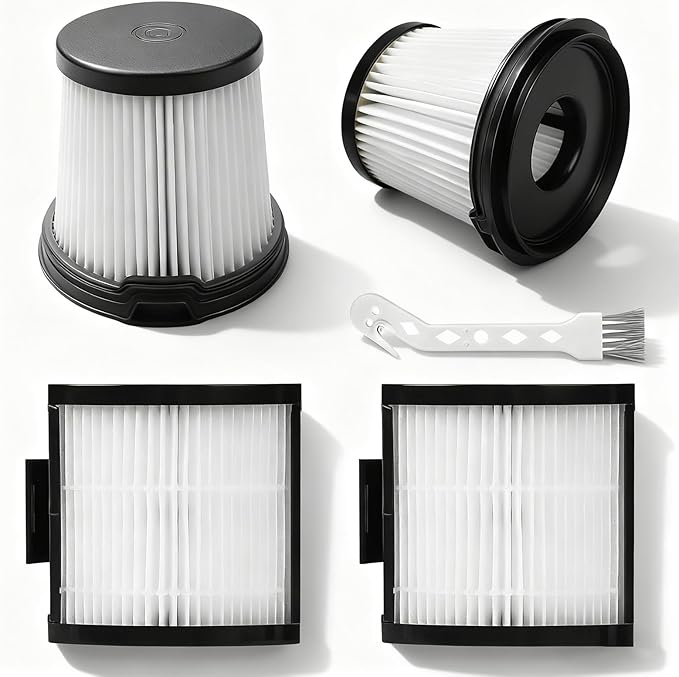 IW3511 IW1120 Filters for Shark Detect Pro Vacuum IW4625 IW3120 IW3615, 2 HEPA Filter + 2 Pre-motor Dust Filter, Shark Vacuum Filter Replacement