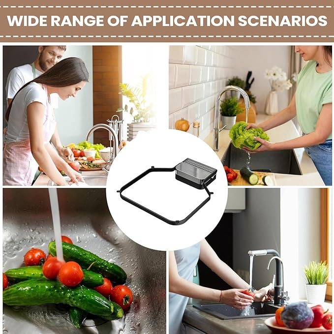 Sink Food Strainer, Suction Cup Drain Basket, Easy Filter with Mesh Bags, Practical Kitchen Waste Tool, Minimal Foldable Design, Scrap Catcher for Disposal