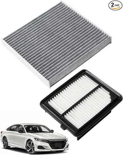 Cabin Air Filter Replace CF10134 & Engine Air Filter Replace CA11399 Compatible with Honda Accord L4 2.0L Hybrid 2014-2015 2017-2022