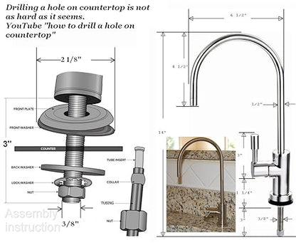 iSpring RCC1UP-AK, 100 GPD 7-Stage Reverse Osmosis Under Sink Water Filtration System with Boost Pump, Alkaline Remineralization and UV Filter, Patented Top-Mounted Faucet Design for Easy Installation