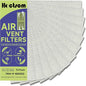 Air Vent Filter 4" x 12" Air Vent Floor Heater Pre-Filter Sheet Work in Home Air Purifier, Floor Register, Ceiling 4 x 12 Inch 12-Pack (White) Hoctsom