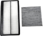 For Engine & Cabin Air Filter For Acura MDX 3.5L (2022-2024), Pilot 3.5L (2023-2024). Replacement for CP182, CF11182, 80291-T5R-A01, 1722061AA00.