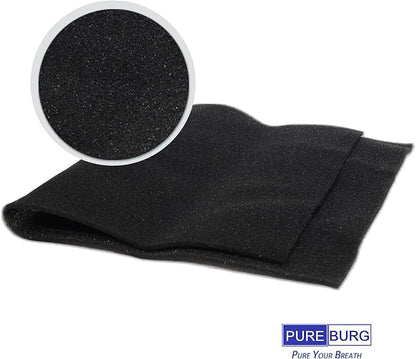PUREBURG 6-Pack Replacement Filter For Air Conditioner 15 in x 24 in x 3/16 in, Cut to Fit Foam Replacement Filters Washable Air Clean Dust Odor