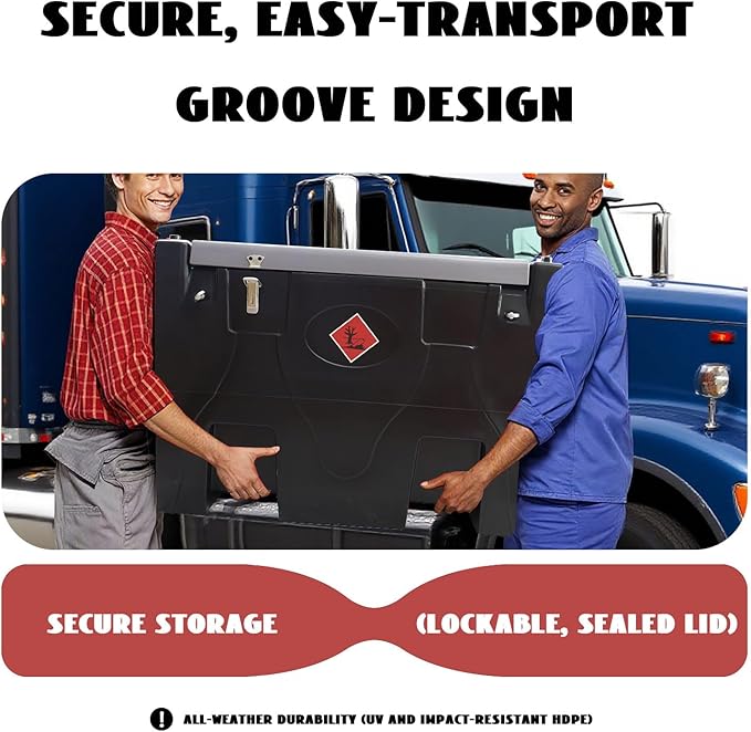 Portable Fuel Storage 58 Gallon Diesel Only Heavy-Duty PE Transfer Tank Container 12V Pump 10GPM Flow Rate,Auto Nozzle,13ft Hose,Water Filter,for Truck Bed,On-Site Refuel Equipment Fueling