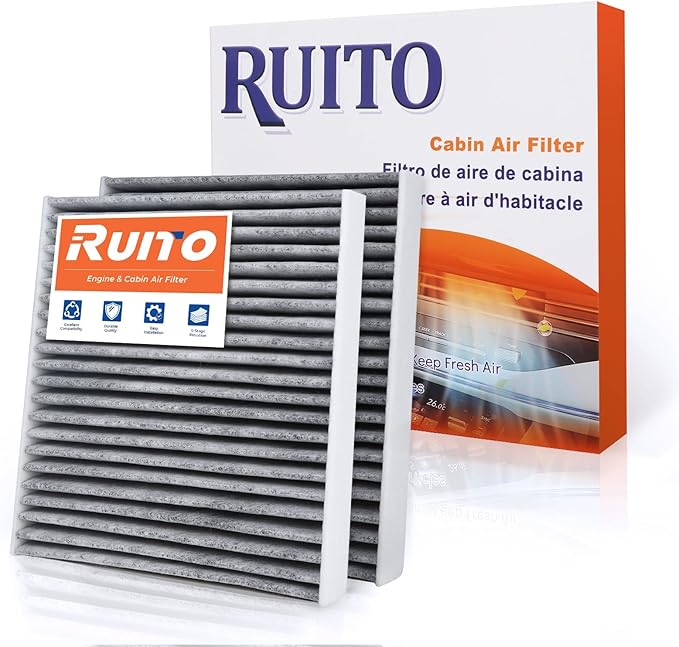 RUITO Cabin Air Filter, Compatible with Avalon, Camry, Corolla, Highlander, Prius, RAV4, Sienna, Venza, CX-9, ES300h, RX450h, UX250H, Replacement for CF12157, WP10322, CP157